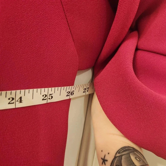 Allie Coosh Dark Pink Short Sleeved Dress Size XXL Midi #M635 - Picture 5 of 5